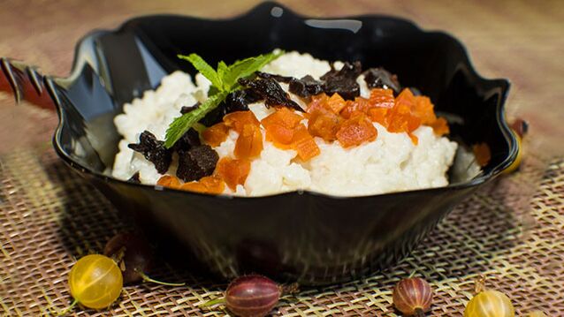 Fruituak dituzten porridge